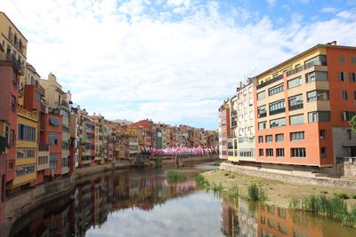 Panoramic view of residential buildings against sky