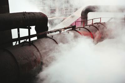 Smoke stacks in factory