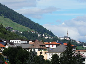 Town against sky