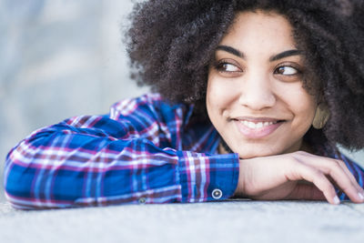 Portrait of a smiling young woman