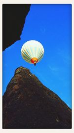 Low angle view of clear blue sky