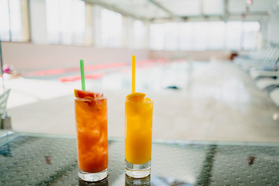 Close-up of drink on table