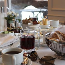 Close-up of coffee on table