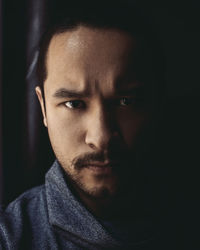 Close-up portrait of young man