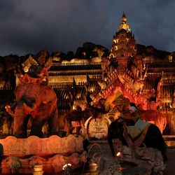 Low angle view of temple