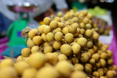 Close-up of fruits for sale in market