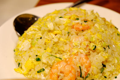 Close-up of food in plate