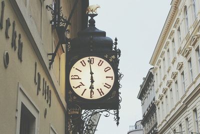 Low angle view of clock tower