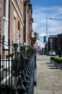 City street against sky