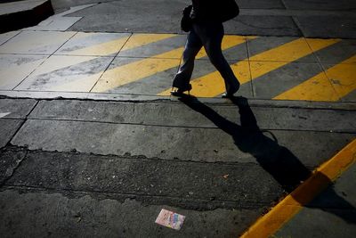 People standing on road