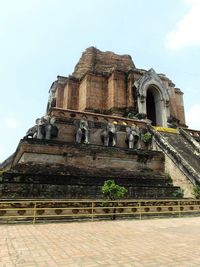 Low angle view of historical building