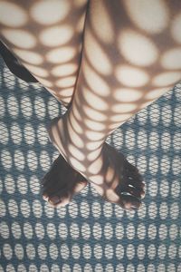 Full frame shot of woman in fabric