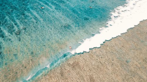 High angle view of sea