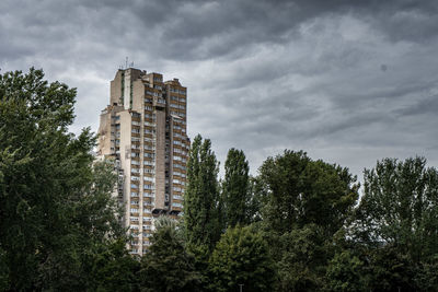 Low angle view of building against sky