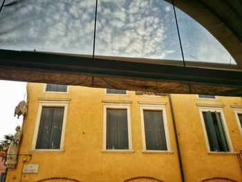 Low angle view of building against sky