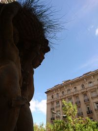 Low angle view of historical building against sky