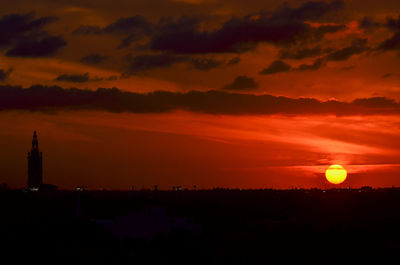 Scenic view of sunset