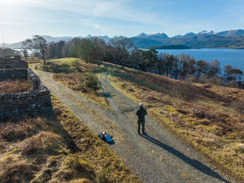 Dji mavic 3 drone photos from poolewe to loch maree hike