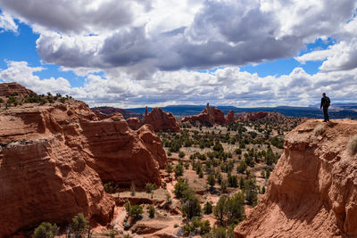 Rock formations against sky