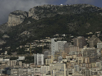 Aerial view of buildings in city