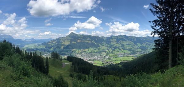 Panoramic view of landscape against sky