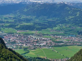 High angle view of townscape