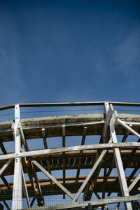 Low angle view of bridge against sky