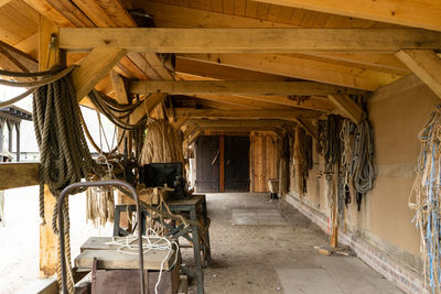 Bicycles in a building