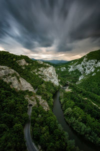 Mountains against sky