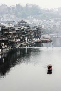 Boats in river