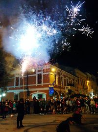 Crowd at night