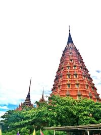 Low angle view of church against sky