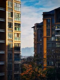 Residential building against sky