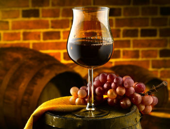 Close-up of wine glass
