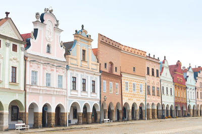 Low angle view of buildings against sky