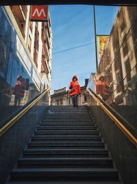 Low angle view of staircase