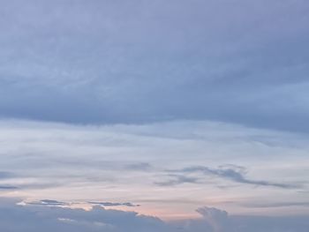 Low angle view of clouds in sky