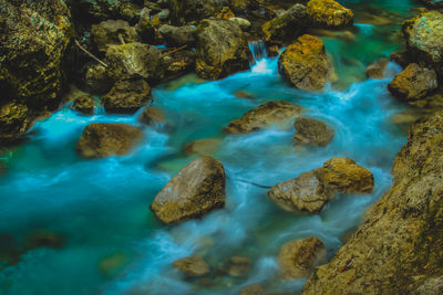 Rocks in sea