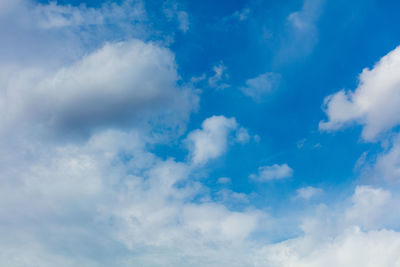 Low angle view of clouds in sky