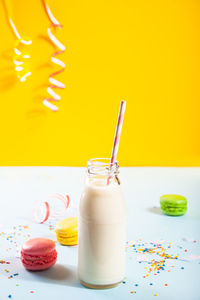 Close-up of drink on table