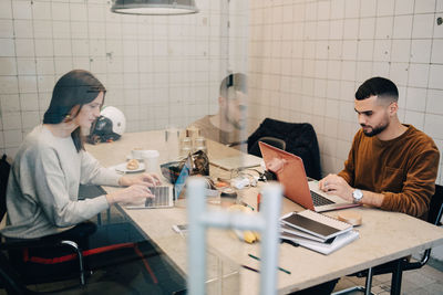 Men working on table