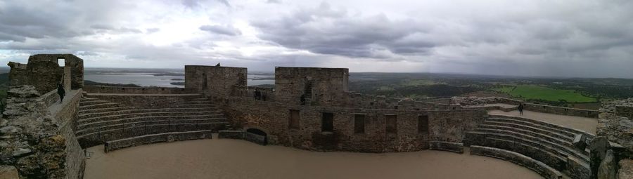 Panoramic view of castle against sky