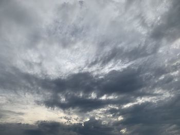 Low angle view of storm clouds in sky