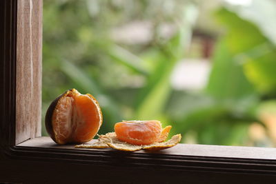 Close-up of fruits on table
