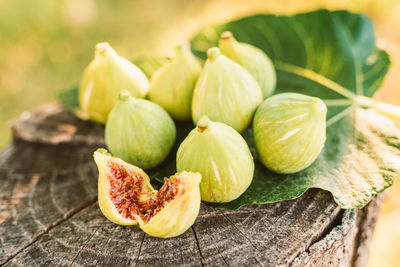 Close-up of fruits on table