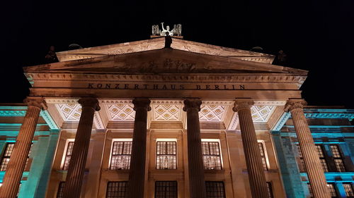Low angle view of historical building