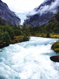 Stream flowing in valley