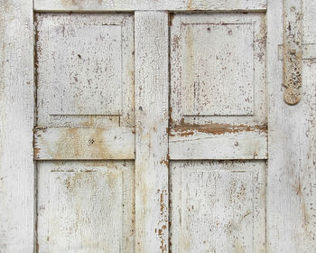 Full frame shot of weathered door