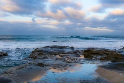 Scenic view of sea against sky