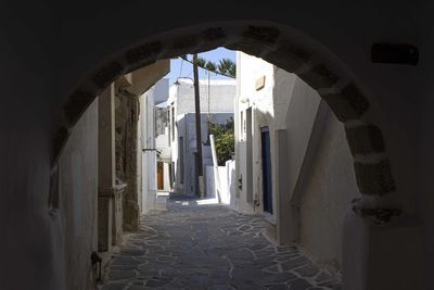 Alley amidst buildings in city